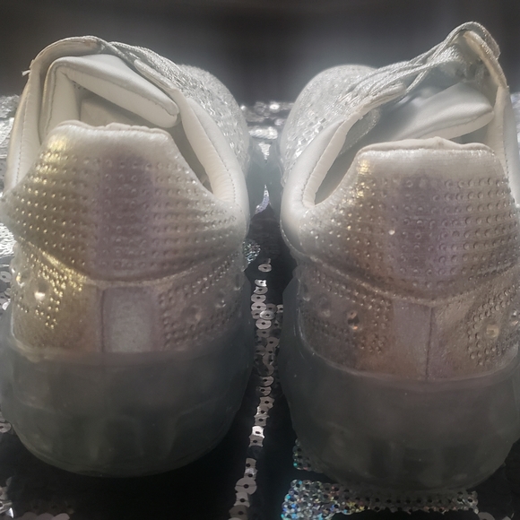 Atalina Silver Bling Fashion Sneakers - Picture 6 of 9